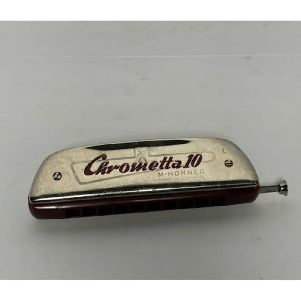 Vintage Hohner Chrometta 10 Chromatic Harmonica Key of C 40 Reed Made in Germany